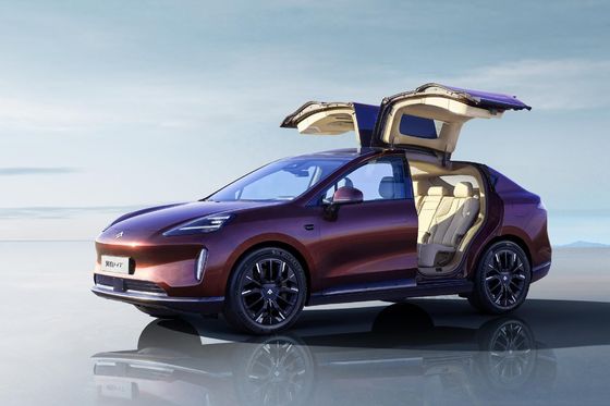 Hyper HT China Luxury SUV eléctrico puro Vida de la batería 550km-770km Puertas traseras del ala de la gaviota